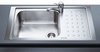 Smeg Sinks 1.0 Bowl Low Profile Stainless Steel Sink, Right Hand Drainer.