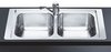 Smeg Sinks 2.0 Bowl Stainless Steel Low Profile Inset Kitchen Sink.