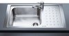 Smeg Sinks Flush Fit 1.0 Bowl Stainless Steel Sink, Right Hand Drainer.