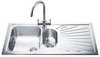 Smeg Sinks 1.5 Bowl Stainless Steel Kitchen Sink With Right Hand Drainer.