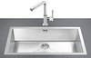 Smeg Sinks 1.0 Bowl Stainless Steel Flush Fit Kitchen Sink.