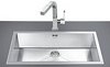 Smeg Sinks 1.0 Bowl Stainless Steel Low Profile Inset Kitchen Sink.