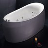 Hydra Pro Freestanding Double Ended Whirlpool Bath. 1800x900mm.