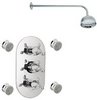 Sensational Neptune Triple thermostatic valve + fixed shower head & jets.