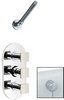 Sensational Milo Triple thermostatic valve + fixed head & freeflow bath filler.