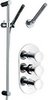 Sensational Reno Triple thermostatic valve + fixed shower head & slide rail