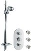 Sensational Laser Triple thermostatic valve + slide rail & jets