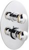 Ultra Contour Twin concealed shower valve with diverter (chrome/gold)