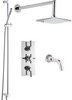 Hudson Reed Tec Triple Thermostatic Shower Valve, Spout, Head & Slide Rail Kit.