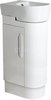 Ultra Carlton Cloakroom Vanity Unit (Right Handed, White). 410x850x270mm.