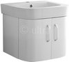 Ultra Carlton Wall Hung Vanity Unit With Ceramic Basin (White). 500x450mm.