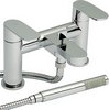 Hudson Reed Cloud 9 Bath Shower Mixer Faucet With Shower Kit (Chrome).