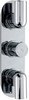 Hudson Reed Epic Triple Concealed Thermostatic Shower Valve (Chrome).