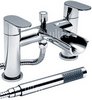 Ultra Flume Waterfall Bath Shower Mixer Faucet With Shower Kit (Chrome).