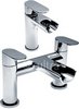 Ultra Flume Waterfall Basin & Bath Filler Faucet Set (Chrome).