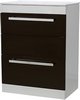 Ultra Design Vanity Unit With Ceramic Basin (Ebony Brown). 600x800x400mm.