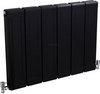 Hudson Reed Radiators Glee Designer Radiator (Black). 832x600mm.