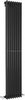 Hudson Reed Radiators Fin Radiator (Black). 304x1500mm. 4367 BTU.