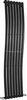 Hudson Reed Radiators Revive Wave Radiator (Black). 413x1785mm.