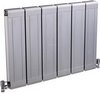 Hudson Reed Radiators Glee Designer Radiator (Silver). 832x600mm.