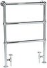 HR Traditional Countess heated towel rail (chrome). 660x940mm. 864 BTU