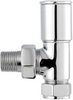 Towel Rails Modern Angled Radiator Valves (Pair).