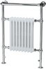 Ultra Radiators Rochester Heated Towel Rail (Chrome & White). 673x963mm.