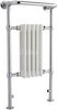 Ultra Radiators Grosvenor Heated Towel Rail (Chrome & White). 540x965mm.