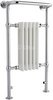 Ultra Radiators Grosvenor Heated Towel Rail (Chrome & White). 540x965mm.