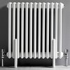 Ultra Colosseum 3 Column Radiator With Legs (White). 606x600mm.