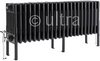 Ultra Colosseum 6 Column Radiator With Legs (Black). 1011x480x220mm.