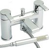 Hudson Reed Icon Bath Shower Mixer Faucet With Shower Kit (Chrome).