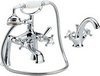 Hudson Reed Jade Basin & Bath Shower Mixer Faucet Set With Cross Heads.