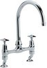 Kitchen Dual flow bridge sink mixer