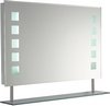 Ultra Mirrors Latitude Backlit Bathroom Mirror With Shelf. 800x500mm.