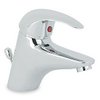 Ultra Liscia Single lever mono basin mixer faucet with pop-up waste.