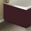 Hudson Reed Bath Panels 700mm End Bath Panel (Memoir Burgundy, MDF).