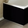 Hudson Reed Bath Panels 700mm End Bath Panel (Black, MDF).