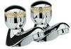 Ultra Contour Bath faucets chrome & gold (pair, standard valves)