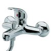 Ultra Eon Wall mounted bath shower mixer with shower handset and hose.