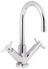 Ultra Aspect Mono basin mixer with swivel spout and pop up waste.