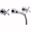 Ultra Maine X head 3 faucet hole wall mounted bath mixer faucet