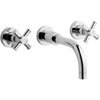 Ultra Maine X head 3 faucet hole wall mounted basin mixer faucet
