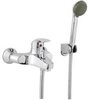 Ultra Filo Single lever wall mounted bath shower mixer.