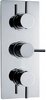 Ultra Quest Triple Concealed Thermostatic Shower Valve (Chrome).