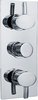 Ultra Series 170 Triple Concealed Thermostatic Shower Valve (Chrome).