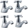 Ultra Riva Basin & Bath Faucet Set (Chrome).