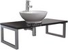 Ultra Vanity Sets Vanity Shelf With Round Basin 900mm (Ebony Brown).