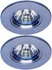 Lights 2 x Low voltage chrome halogen downlighter with lamps & transformers.