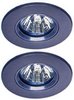 Lights 2 x Low voltage satin halogen downlighter with lamps & transformers.